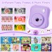 Hangrui Kinderkamera Sofortbildkamera, 14MP Sofortbildkamera Kinder mit 32G Karte & Druckpapier, 1080P Kamera Kinder Sofortdruck mit Farbige Stifte, Geschenk für 3-12 Jungen und Mädchen