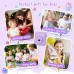 Hangrui Kinderkamera Sofortbildkamera, 14MP Sofortbildkamera Kinder mit 32G Karte & Druckpapier, 1080P Kamera Kinder Sofortdruck mit Farbige Stifte, Geschenk für 3-12 Jungen und Mädchen