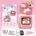 Hangrui Kinderkamera Sofortbildkamera, 1080P 2,4 Zoll Bildschirm Mit 32G Speicherkarte & 3 Rollen Druckpapier, Digitalkamera Mit 5 Farbige Stifte - Geschenk Für Kinder
