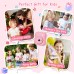 Hangrui Kinderkamera Sofortbildkamera, 14MP Sofortbildkamera Kinder mit 32G Karte & Druckpapier, 1080P Kamera Kinder Sofortdruck mit Farbige Stifte, Geschenk für 3-12 Jungen und Mädchen