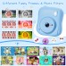 Hangrui Kinderkamera Sofortbildkamera, 14MP Sofortbildkamera Kinder mit 32G Karte & Druckpapier, 1080P Kamera Kinder Sofortdruck mit Farbige Stifte, Geschenk für 3-12 Jungen und Mädchen