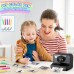 Hangrui Sofortbildkamera Kinder, 2,4 Zoll Bildschirm Kinderkamera Sofortbildkamera mit 32G Karte & Druckpapier, 1080P Kamera Kinder Sofortdruck mit Farbige Stifte, Geschenk für Kinders 3-12 Jahren
